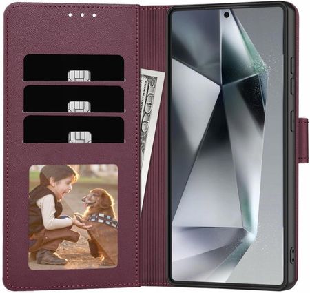 Etui Tech Protect Wallet Do Samsung Galaxy A36 5G Bordowy - zdjęcie 2