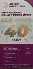 Zdjęcie Yeku Karnet Karta Pokładowa 40 Urodziny Damskie - Ostrów Lubelski