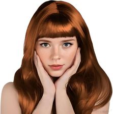 Zdjęcie Partydeco Peruka Długie Włosy Ruda - Międzybórz