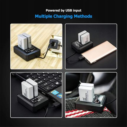 Jjc Podwójna Ładowarka Baterii Usb Do Aparatów Nikon (62982) - zdjęcie 2
