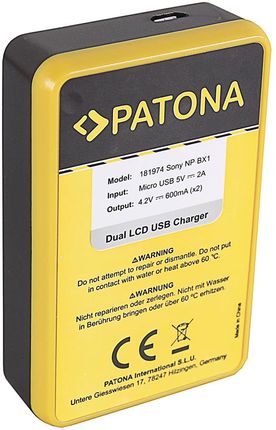 Patona 181974 Ładowarka Dual Lcd Usb Do Akumulatorów Sony Np-Bx1 (25446) - zdjęcie 2