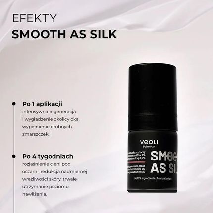 Veoli Botanica Smooth As Silk Naprawczo-Ujędrniający Krem-Maska Pod Oczy 15ml - zdjęcie 5