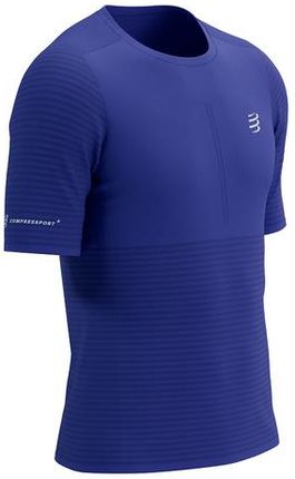 Compressport Koszulka Biegowa Pro Racing Ss T-Shirt Dazz Blue - zdjęcie 2