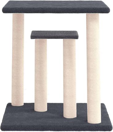 The Living Store Drapak Dla Kota Z Platformami Ciemnoszary 50Cm 1780857513 - zdjęcie 2