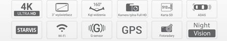 Inteligentny wideorejestrator Navitel RS985 GPS Night Vision 4K + Gratis - zdjęcie 3
