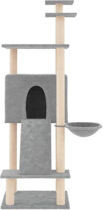 Dkd Home Decor Drapak Z Sizalowymi Słupkami Do Drapania Jasnoszary 153Cm 1778796646 - zdjęcie 2
