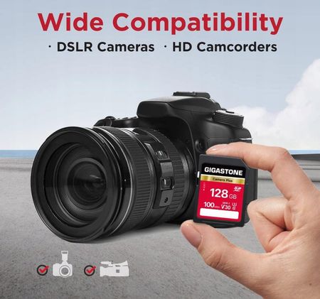Gigastone Sd 128 Gb Aparat Plus V30 U3 (SD12822PK) - zdjęcie 2