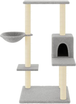 Dkd Home Decor Słupek Do Drapania Z Sizalu Jasnoszary 95Cm - zdjęcie 2