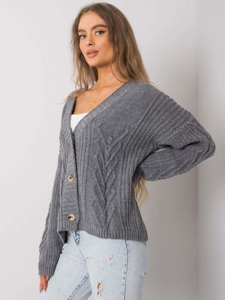 Grafitowy sweter Gianna OCH BELLA - zdjęcie 2