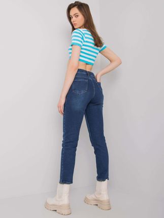 Niebieskie jeansy slim Millbrook - zdjęcie 2