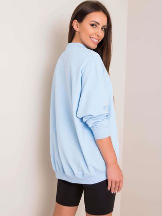 Jasnoniebieska bluza Twist - zdjęcie 2