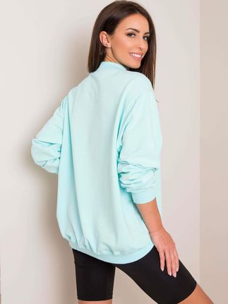 Miętowa bluza Twist - zdjęcie 2