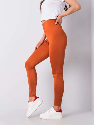 Ceglaste legginsy Bernardita RUE PARIS - zdjęcie 2