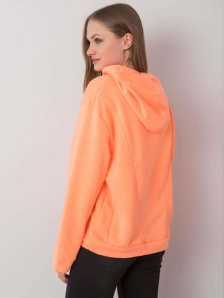 Fluo pomarańczowa bluza z kapturem Emy - zdjęcie 2