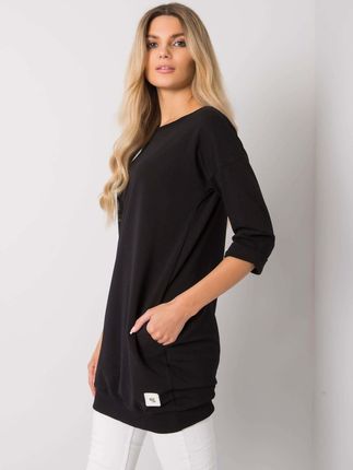 Czarna bluza z kieszeniami Iveta - zdjęcie 2