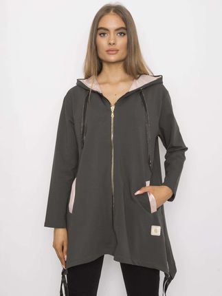Ciemna khaki bluza rozpinana Narissa - zdjęcie 2
