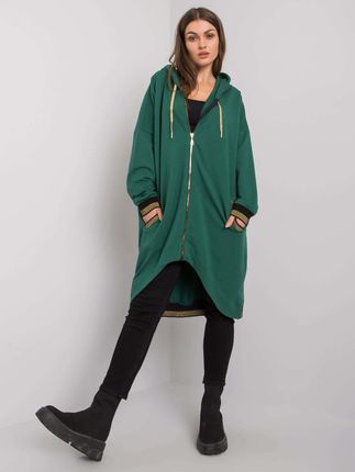 Ciemnozielona bluza rozpinana Alissa - zdjęcie 3