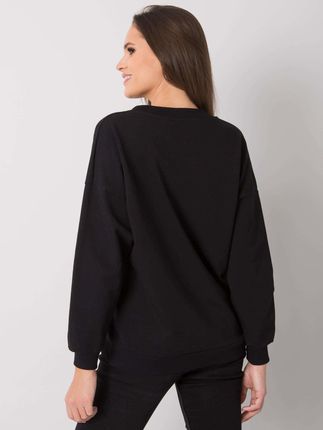 Czarna bluza z aplikacją Marsylia RUE PARIS - zdjęcie 3