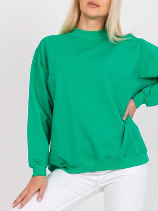 Zielona bluza dresowa basic Twist - zdjęcie 2