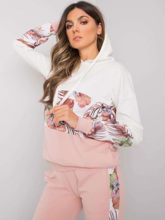 Ecru-różowy komplet dwuczęściowy z bawełny Melanie RUE PARIS - zdjęcie 2
