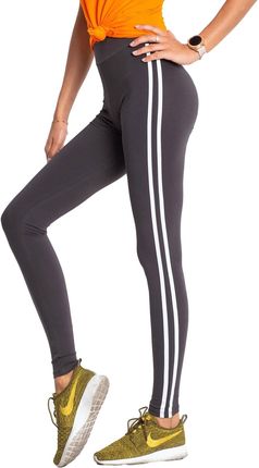 Khaki legginsy Buzz - zdjęcie 2