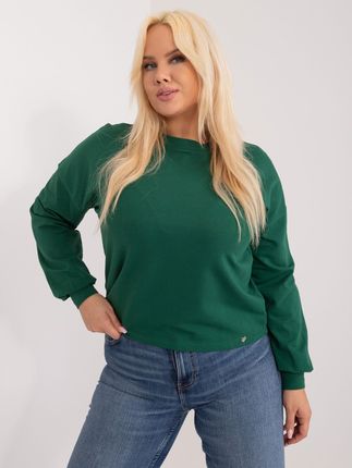 Ciemnozielona bluza plus size Florentia - zdjęcie 2