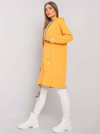 Żółta długa bluza na suwak Ermelinde - zdjęcie 3