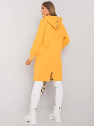 Żółta długa bluza na suwak Ermelinde - zdjęcie 2