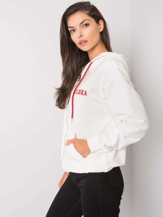 Ecru bluza na suwak Ilaria - zdjęcie 4
