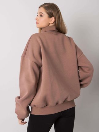 Jasnobrązowa ocieplana bluza oversize Kelly - zdjęcie 3