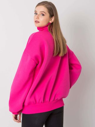 Fuksjowa ocieplana bluza oversize Kelly - zdjęcie 2