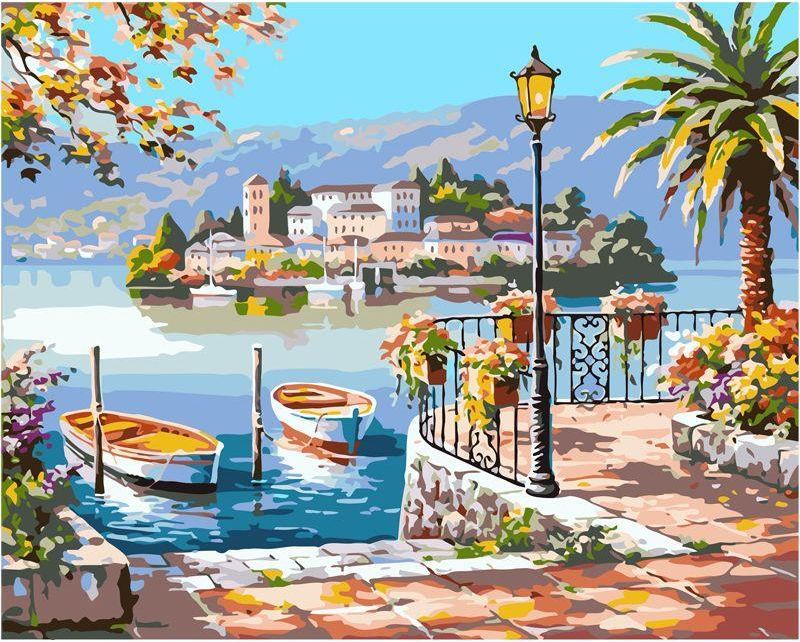 Zdjęcie Malowanie Po Numerach 40X50 Przystań - Ostrów Lubelski