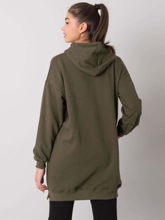 Khaki bluza z kieszeniami Indira - zdjęcie 3