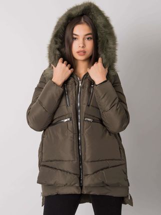 Khaki pikowana kurtka zimowa Estherville - zdjęcie 2
