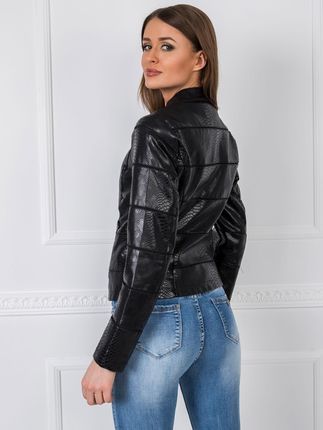 Czarna kurtka Biker - zdjęcie 3