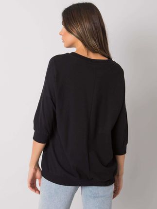 Czarna bluza z napisem Jolanda RUE PARIS - zdjęcie 3