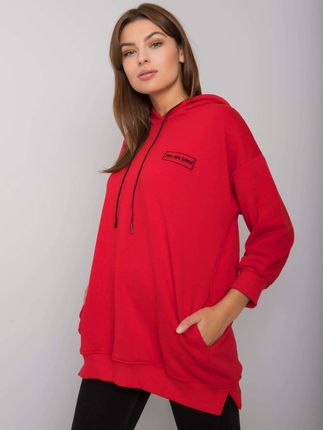 Czerwona bluza z kieszeniami Leora - zdjęcie 3