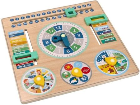 Drewniany kalendarz edukacyjny - tablica dla dzieci - zdjęcie 3
