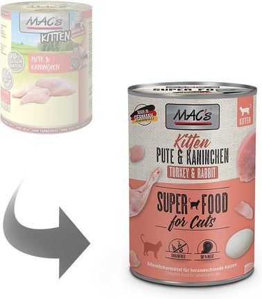 Mac'S Kitten Indyk I Królik 400G - zdjęcie 2