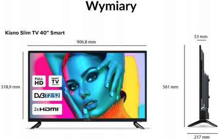 Telewizor LED Kiano KE40 40 cali Full HD - zdjęcie 3