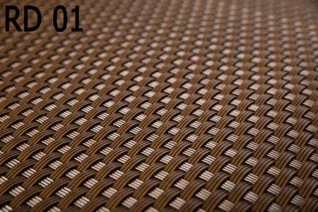Rattanart Donica Ogrodowa Technorattanowa 46X46X46cm Aluminiowe Elementy Rd01 Brązowy Orzech - zdjęcie 3