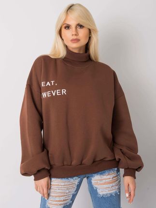 Ex Moda Brązowa Ocieplana Bluza Oversize Kelly - zdjęcie 2