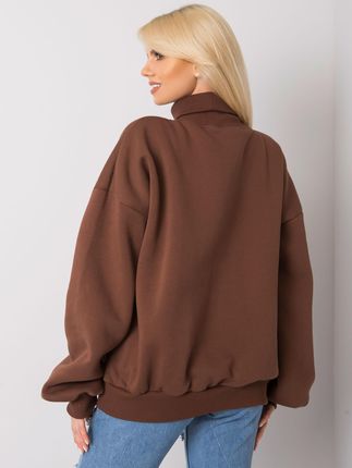 Ex Moda Brązowa Ocieplana Bluza Oversize Kelly - zdjęcie 3