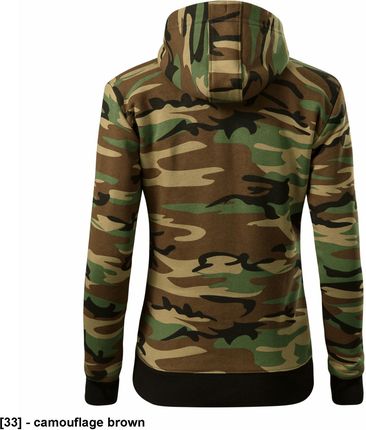 Malfini Camo Zipper C20 - Adler Bluza Damska, Camouflage Gray M - zdjęcie 3