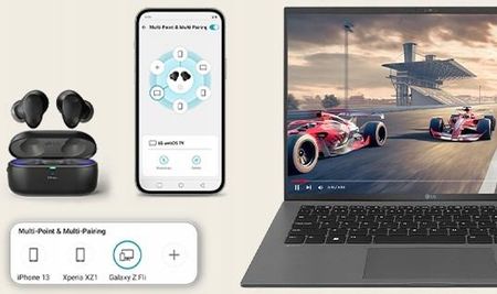 LG TONE Free T90S słuchawki douszne Bluetooth Dolby Atmos czarne nowe - zdjęcie 4