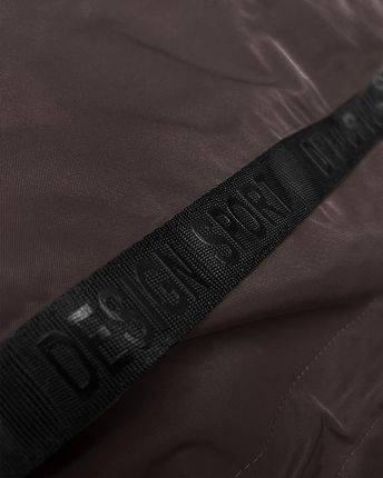 Prosta kurtka damska z kapturem LHD brązowa (LHD-24592) - zdjęcie 3