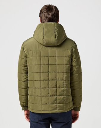WRANGLER MESKA KURTKA TRANSITIONAL PUFFER IVY GREEN 112357207 - zdjęcie 3