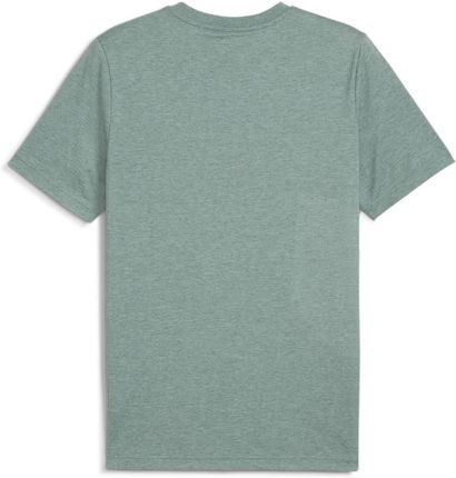 Koszulka męska Puma ESS NO.1 LOGO HEATHER zielona 68255130 - zdjęcie 2