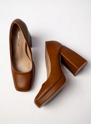Damskie Czółenka ESME CAMEL 36 - zdjęcie 3