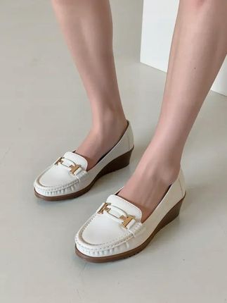 Damskie Mokasyny VELORA WHITE 40 - zdjęcie 2